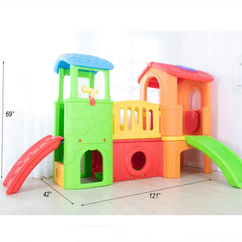DLX PLAY CENTER + SLIDE L-121" W-42" H-69"